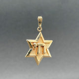 Estate 14K Y Gold Chai Star of David Pendant