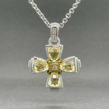 Estate Judith Ripka SS 18 CZ & Diamond Pendant