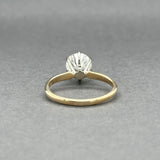 Estate 14K TT Gold 1.02ct G/SI2 Diamond Eng. Ring