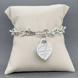 Estate Tiffany & Co. SS Heart Tag Bracelet