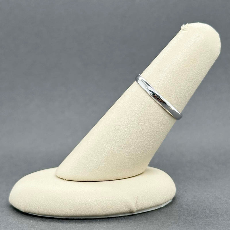 Estate 18K W Gold 2.44mm Wedding Ring