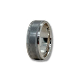 14K Tantalum 8mm Engraved Edge Band 9