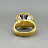 Estate Gurhan 18 & 24K Y Gold 4.33ct Sapphire & 0.17ctw Diamond Ring
