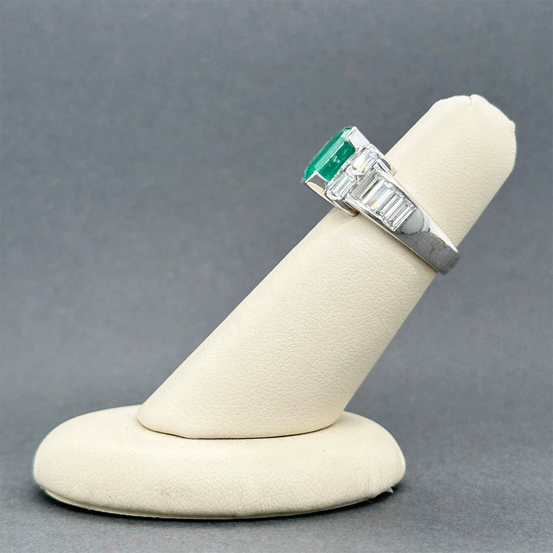 Estate Fred Leighton 18K W Gold 3.60ct Emerald & 1.85ctw Diamond Ring GIA