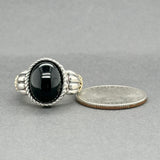 Estate SS 14 6.68ct Onyx Ring