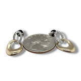 14K Two-Tone 0.23ctw G/SI1 Double Oval Diamond Earrings
