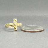 Estate 14K Y Gold Crucifix Ring