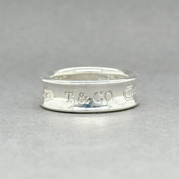 Estate Tiffany & Co. SS Vintage 1837 Ring sz 7