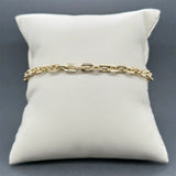 Estate 18K Y Gold 4.67mm Cable Link Bracelet
