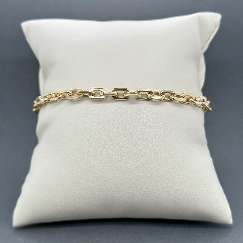 Estate 18K Y Gold 4.67mm Cable Link Bracelet