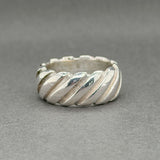 Estate Tiffany & Co. SS Groove Twist Ring