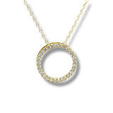 YGP Sterling 0.50ct  F-G/VS2 Lab Created Diamond Circle Pendant