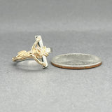 Estate 14K TT Gold Crucifix Ring