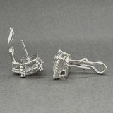 Estate Judith Ripka SS Quartz & CZ Earrings