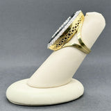 Estate 18K TT Gold 5.32ct Onyx & 1.49ctw J-K/SI1-2 Diamond Cocktail Ring