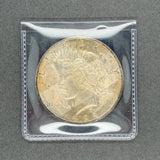 Estate 0.9 Silver 1922 US Peace Dollar Coin Choice Gem Uncirculated with Tape Toning UNC
