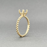 Estate 14K Y Gold Twisted Band Solitaire Eng. Ring Mounting