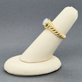 Estate 18K Y Gold 0.34ctw H-I/SI1 Diamond Cluster Ring