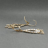 Estate 14K TT Gold Teardrop Chandelier Earrings