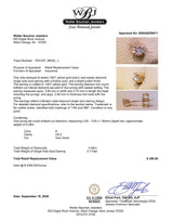 Estate 14K Y Gold 0.09ct H/VS2 Diamond Single Stud Earring