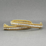 Estate 14-18K Y Gold 3.56ctw Diamond Tennis Bracelet