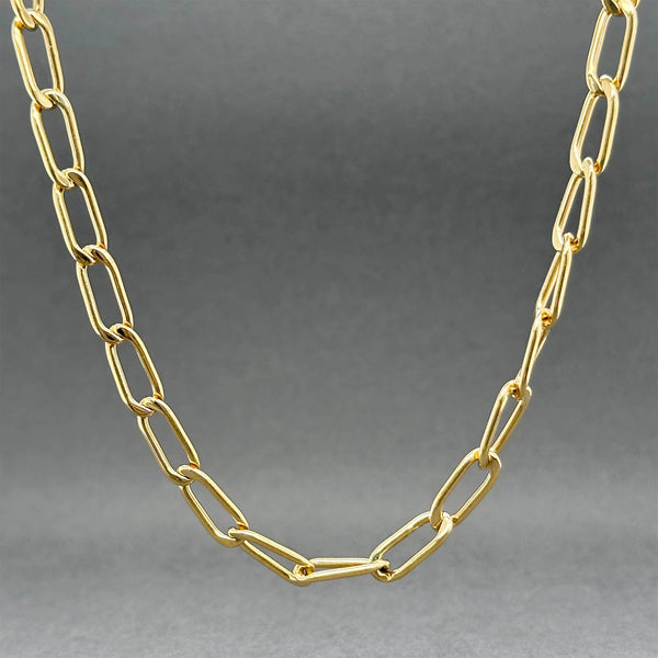Estate 14K Y Gold 4.67mm 26.5” Elongated Curb Link Chain