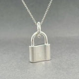 Estate Tiffany & Co. SS 1837 Padlock Pendant