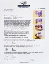 Estate 14K W Gold 1.67ctw H/SI1-2 Diamond Chevron Ring