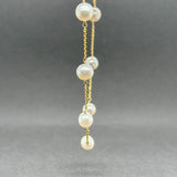 Estate 14K Y Gold Tincup FWP Pearl Necklace
