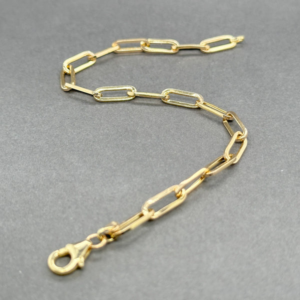 Estate 14K Y Gold 4.40mm Paperclip Link Bracelet