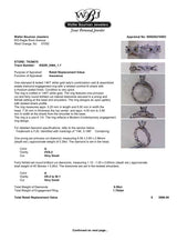 Estate 14K W Gold 0.59ctw G-H/VVS2-SI1 Diamond Eng. Ring