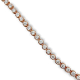 18K R Gold 1.00ctw G/SI1 Diamond Tennis Bracelet