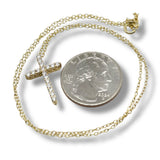 YGP Sterling 0.25ct  F-G/VS2 Lab Created Diamond Cross Pendant