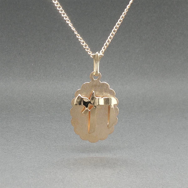 Estate 14K Y Gold Chai Pendant