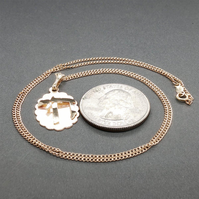 Estate 14K Y Gold Chai Pendant
