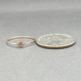 Estate 14K R Gold 0.01ct Ruby Ring