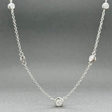 Estate 14K W Gold 0.63ctw H-I/SI1-I1 Diamond By The Yard Necklace