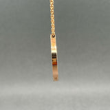 Estate Cartier 18K R Gold Love 3 0.07ctw F/VS1 Diamond Pendant