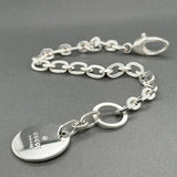 Estate Gucci SS Round Tag Bracelet
