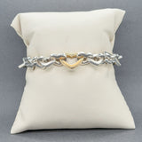 Estate Tiffany & Co. SS 18 Heart Link Bracelet