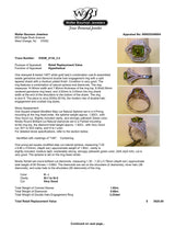 Estate 14K W Gold 1.82ct Sphene & 0.68ctw Diamond Halo Ring