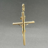 Estate 14K Y Gold 63mm INRI Crucifix Pendant
