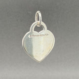 Estate Tiffany & Co. SS Mom Heart Tag Pendant
