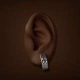 Estate 14K TT Gold 16.60mm Huggie Earrings