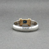 Estate Tiffany & Co. SS 18 0.20ct Sapphire Ring