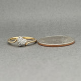 Estate 14K Y Gold 0.07ctw H-I/I1 Diamond Heart Ring