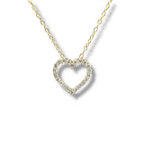 YGP Sterling 0.25ctw F-G/VS2 Lab Created Diamond Heart Pendant