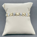 Estate 14K TT X Link Bracelet