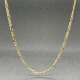 Estate 14K Y Gold 2.1mm 24” Figaro Chain