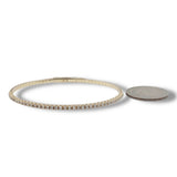 14K Y Gold 1.00ctw H/SI1 Diamond Flexible Bangle Bracelet